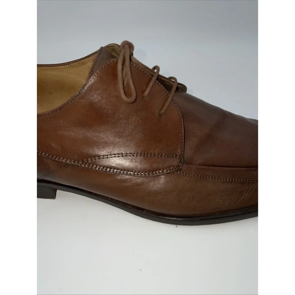 Mercanti Fiorentini Oxfords Apron Toe Shoes US 13 Brown‎ Leather ITALY